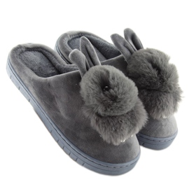 Pantofole grigie coniglietti grigio MA01 Grey 1