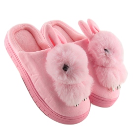 Pantofole da donna rosa coniglietti MA01 Pink 2