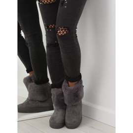 Grigio Stivali da neve da donna grigi LV58 Grey 1