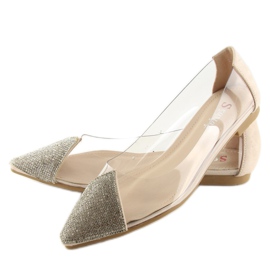 Ballerine beige trasparenti LT111P Albicocca 2