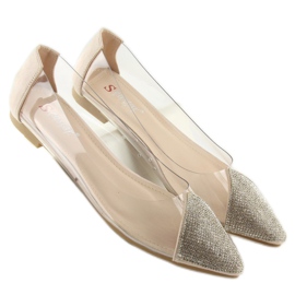 Ballerine beige trasparenti LT111P Albicocca 1