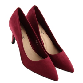 Décolleté con tacco a spillo 539 Wine rosso 1