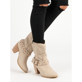 Mazzoni Stivali traforati marrone 1