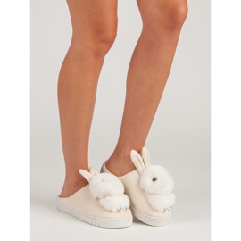 Pantofole calde marrone 1