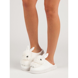 Pantofole calde bianco 1