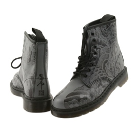 Dr. Martens 1460 OT BLACK nero grigio 5