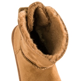 Mukluki cammello con fiocco marrone 2