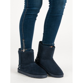 Mukluki blu navy con getti 2