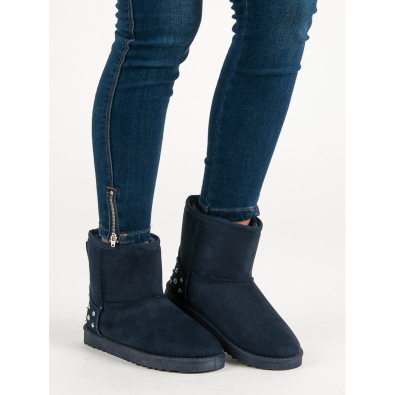 Mukluki blu navy con getti 2