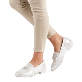 Tina&Co Mocassini con frange grigio 2