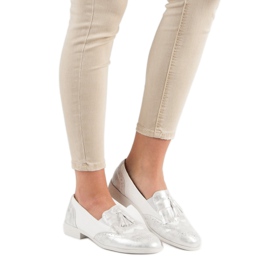 Tina&Co Mocassini con frange grigio 1