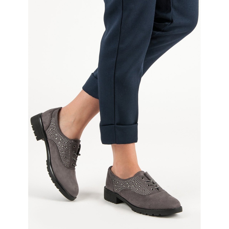 Scarpe scamosciate grigie grigio 2