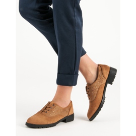 Scarpe in camoscio cammello marrone 2