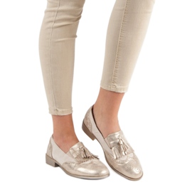 Tina&Co Mocassini con frange giallo 1