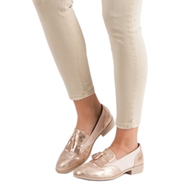 Tina&Co Mocassini con frange rosa 1