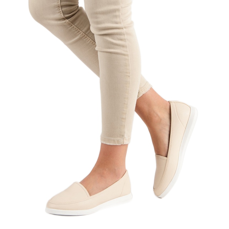 Mocassini beige rosa 2
