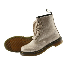 Dr. Martens 1460 PASCAL GLITTER ORO PALLIDO d'oro 4