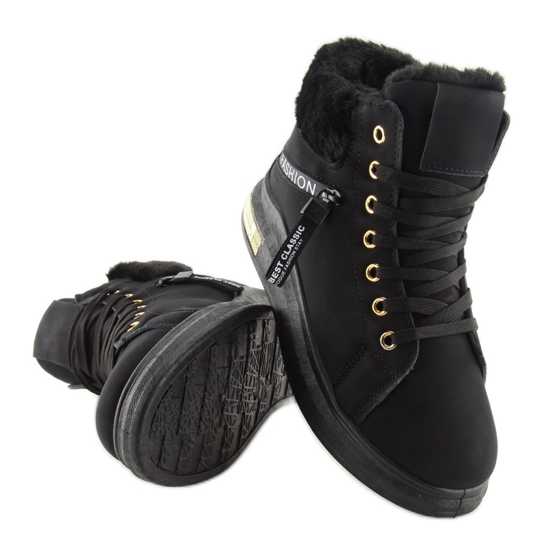 Sneakers nere isolate W19-25 Black nero 1