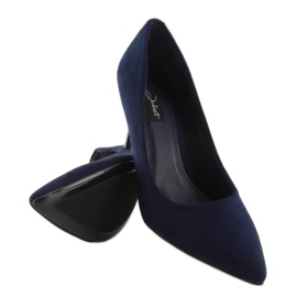 Classiche scarpe da donna blu navy 66-12 Navy tacchi 2