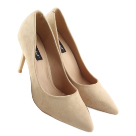 Décolleté su spilla beige 66-26 Beige 1