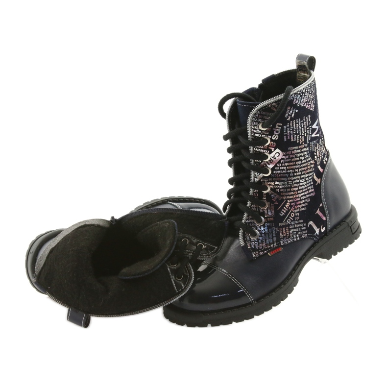 Stivali da bambina Zarro 69/03 blu navy multicolore grigio viola nero 4