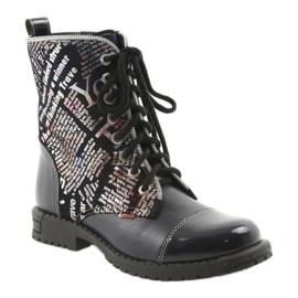 Stivali da bambina Zarro 69/03 blu navy multicolore grigio viola nero 1