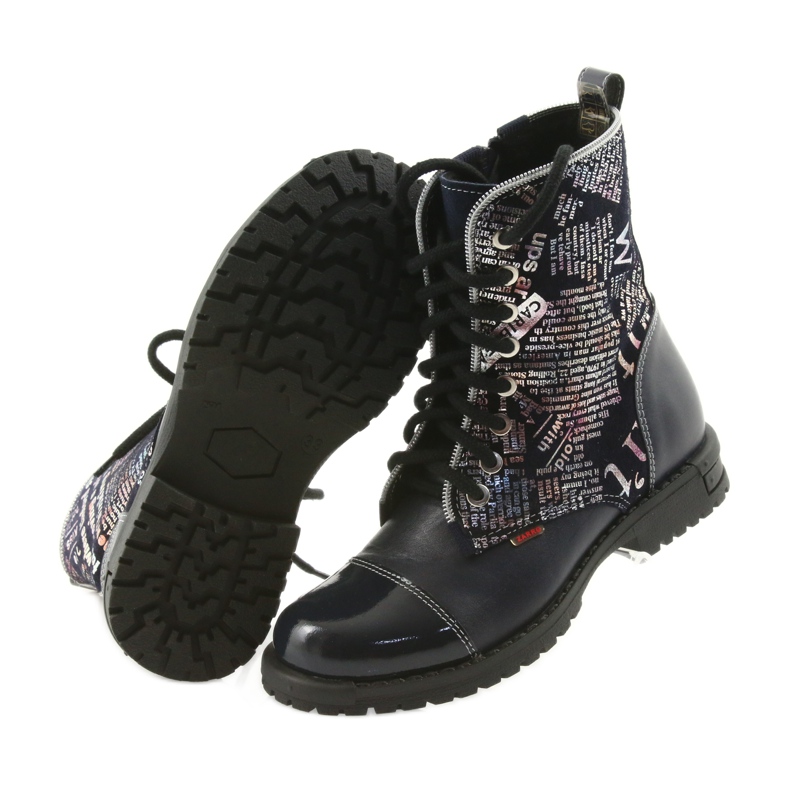 Stivali da bambina Zarro 69/03 blu navy multicolore grigio viola nero 5