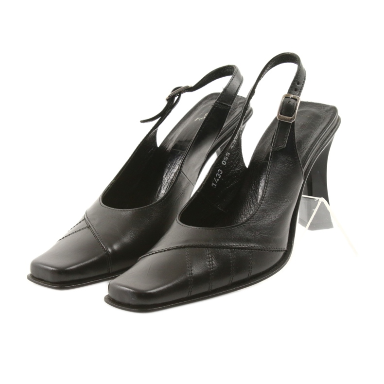 Sandali da donna in pelle nera Eksbut 436 nero 5