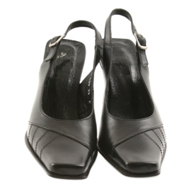 Sandali da donna in pelle nera Eksbut 436 nero 3