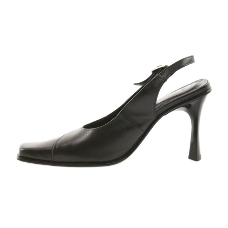 Sandali da donna in pelle nera Eksbut 436 nero 2