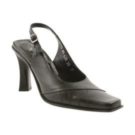 Sandali da donna in pelle nera Eksbut 436 nero 1