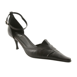 Sandali da donna in pelle nera Eksbut 644 nero 1