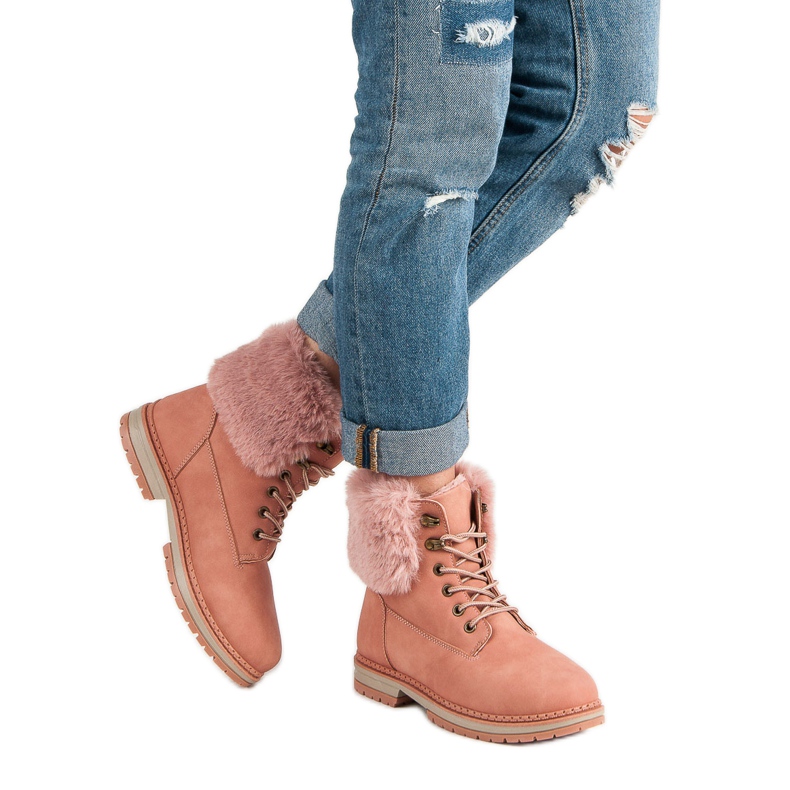 SDS Trappers rosa con pelliccia 2