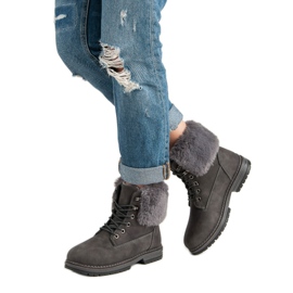 SDS Trappers grigi con pelliccia grigio 2