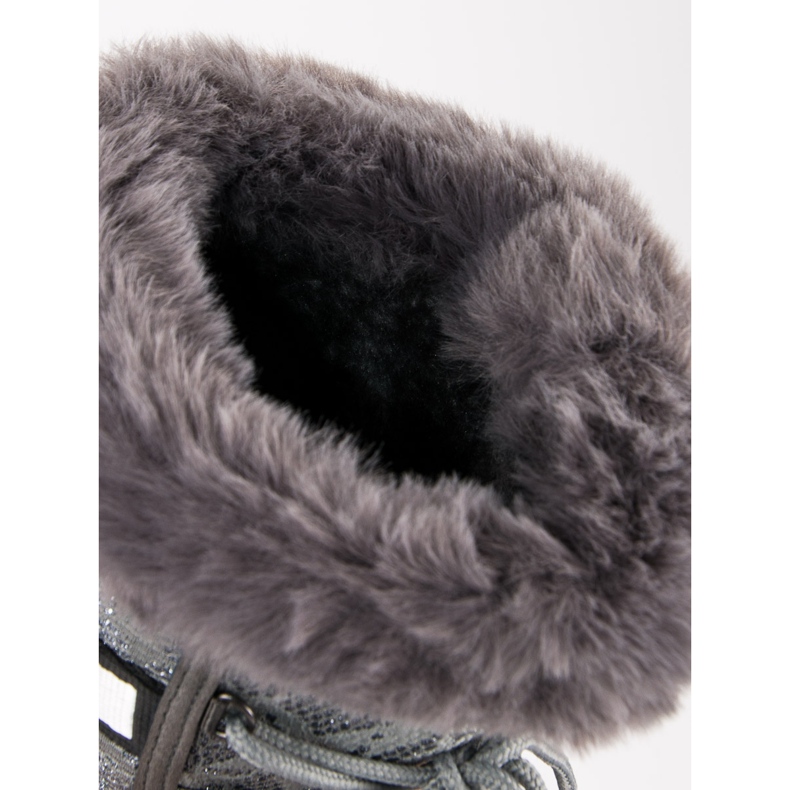 Stivali da neve alti grigio 1