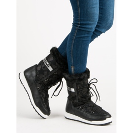 Stivali da neve alti nero 2