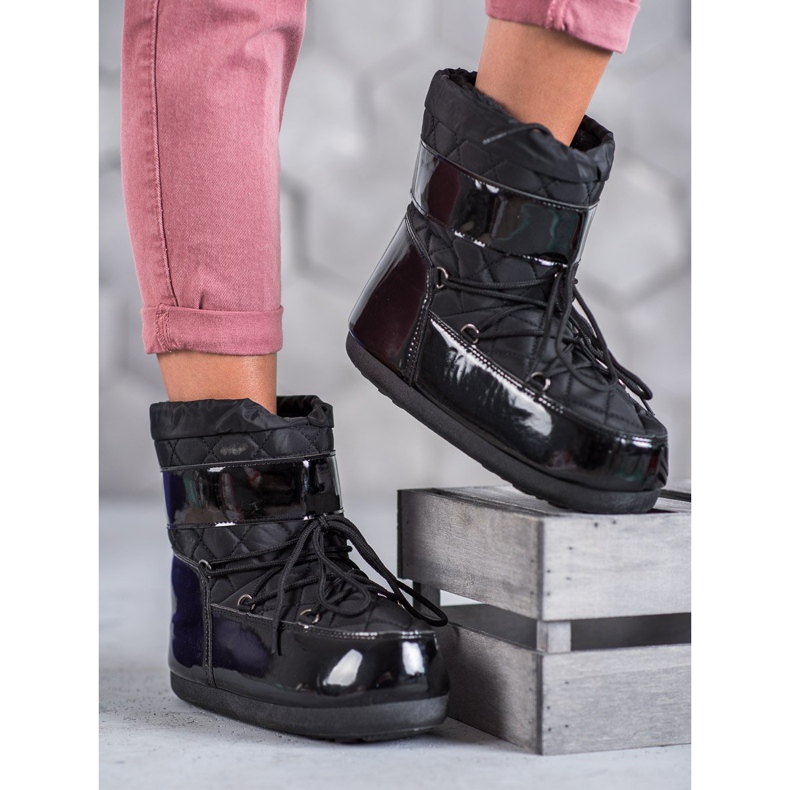 Stivali da neve alla moda nero 2