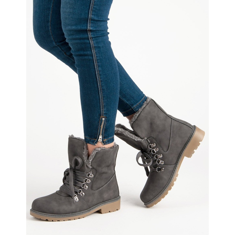 Super Me Stivali caldi grigio 1