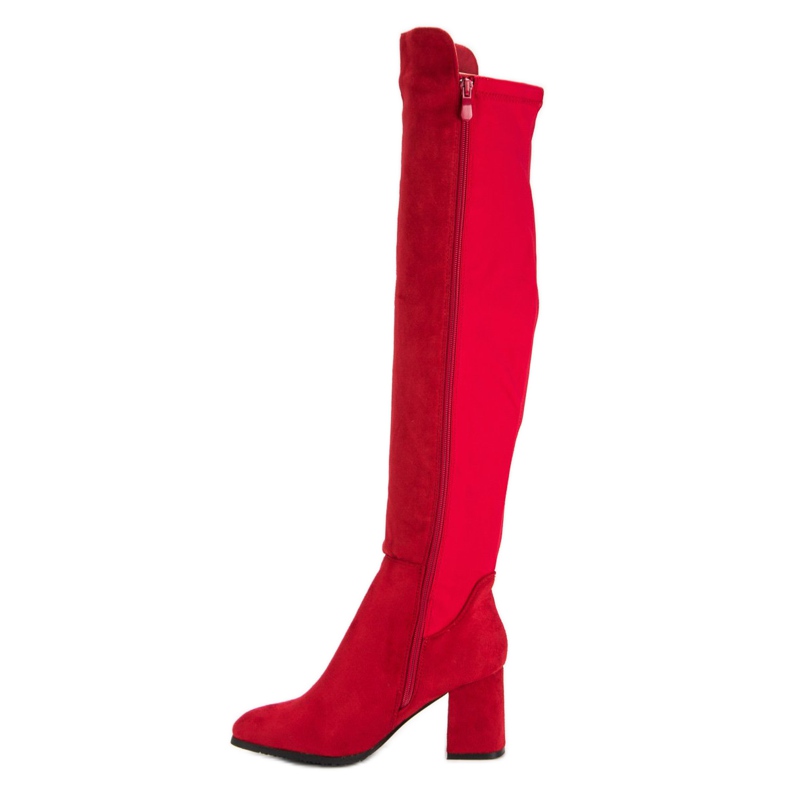 Super Me Stivali in camoscio rosso 1