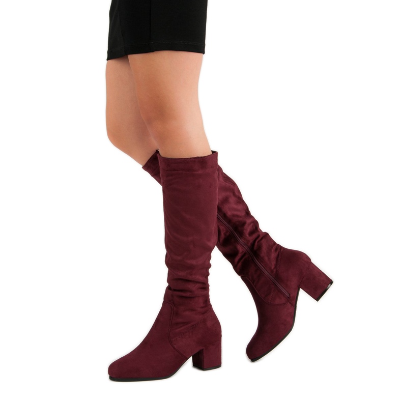 Nio Nio Stivali marroni classici rosso 2