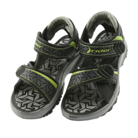Rider sandali neri e grigi all'acqua 80608 per velcro nero 3