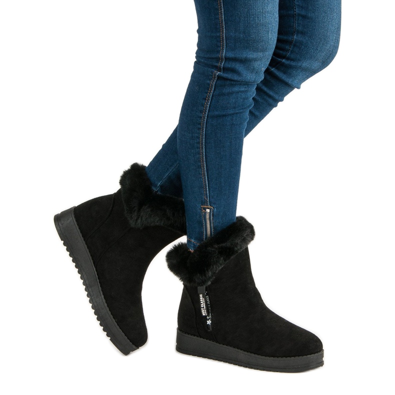 Stivali caldi sportivi nero 1