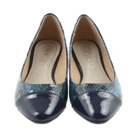 Via-Nova Ballerine da donna Via Nova 07-041 blu navy nero 4