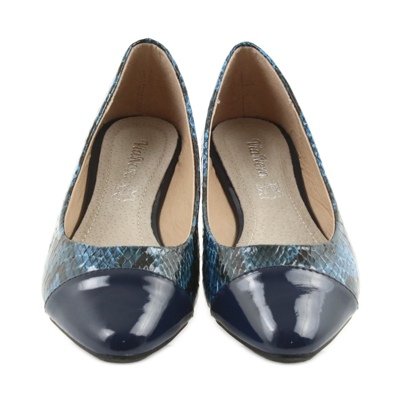Via-Nova Ballerine da donna Via Nova 07-041 blu navy nero 4