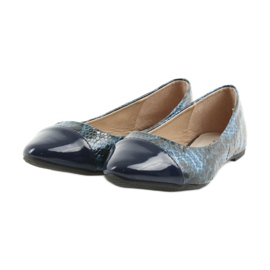 Via-Nova Ballerine da donna Via Nova 07-041 blu navy nero 3