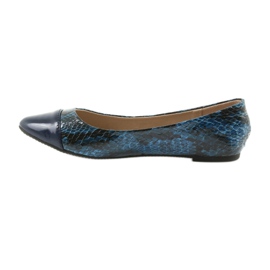 Via-Nova Ballerine da donna Via Nova 07-041 blu navy nero 2