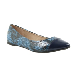 Via-Nova Ballerine da donna Via Nova 07-041 blu navy nero 1