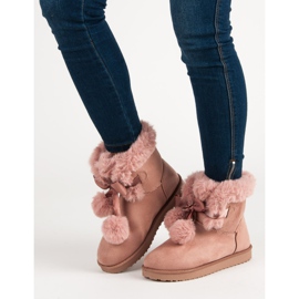 Mukluki in polvere alla moda rosa 1