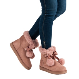 Mukluki in polvere alla moda rosa 2