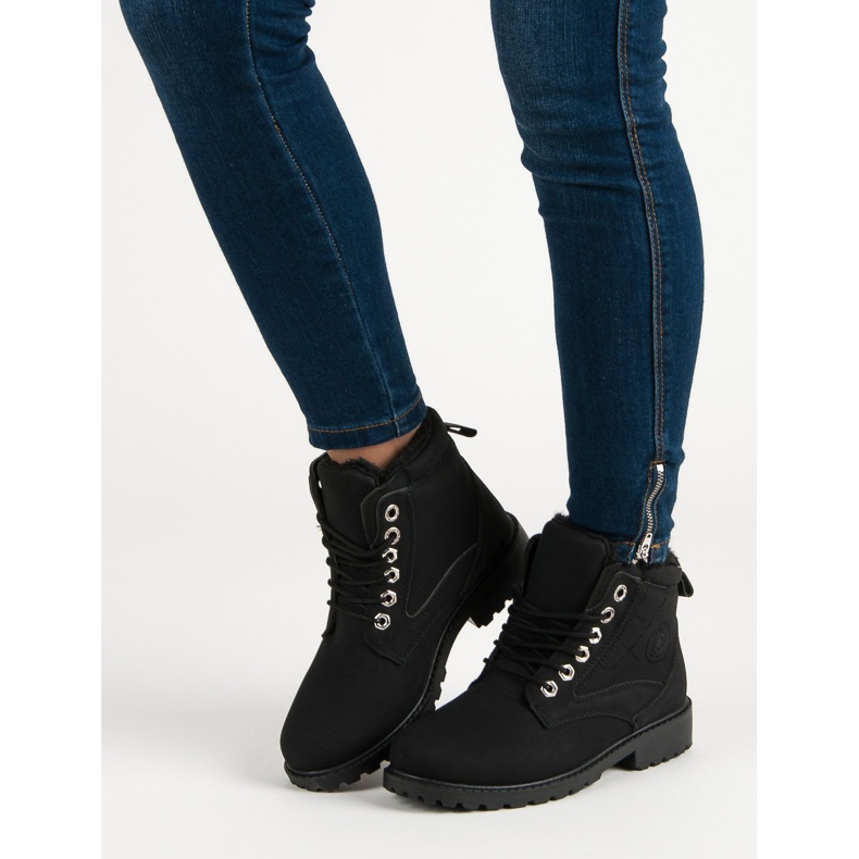 Scarponi da trekking neri classici nero 1